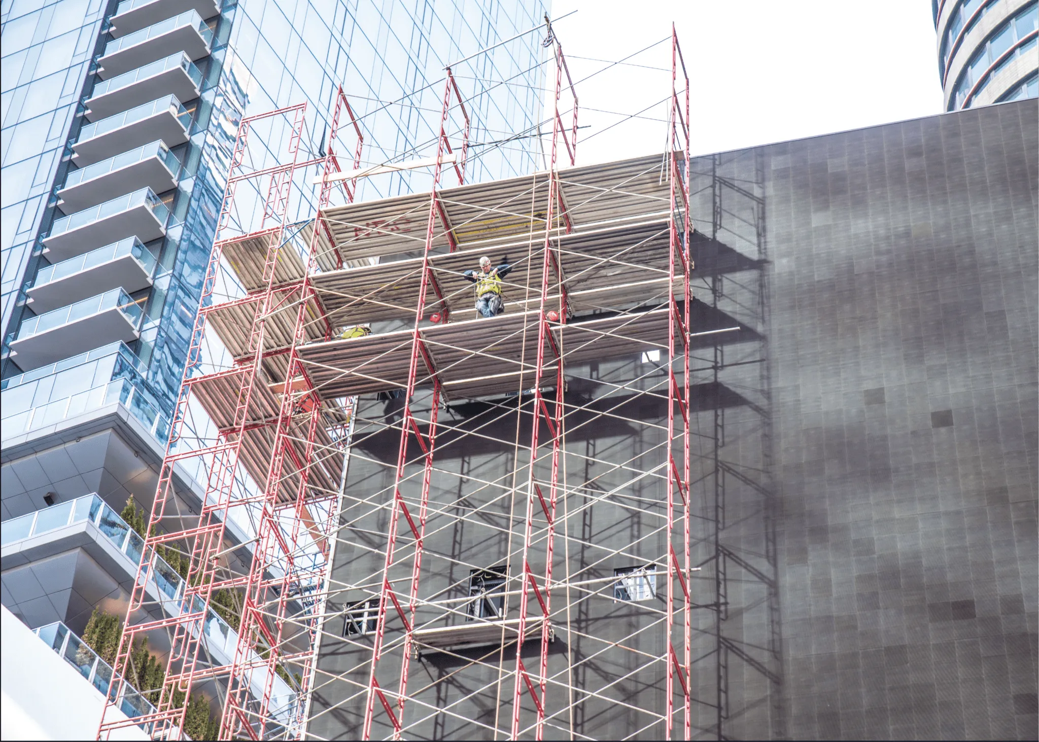 Workers are Busy in Buisness Construction