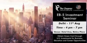 EB-5 Investor Visa Seminar in Delhi - Learn about Immigration to the U.S
