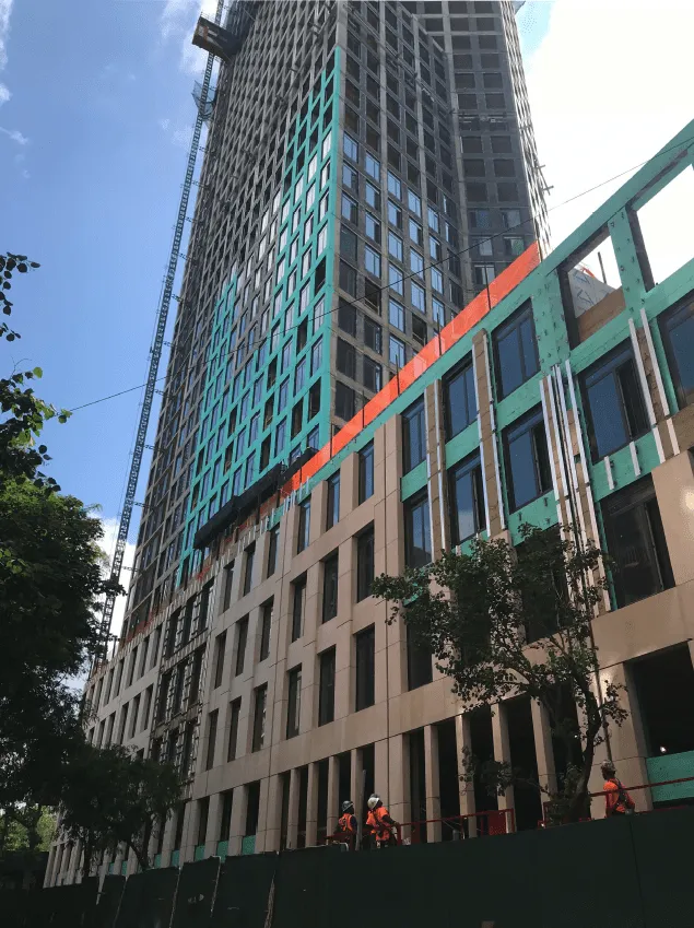 One Clinton Facade 280 Cadman