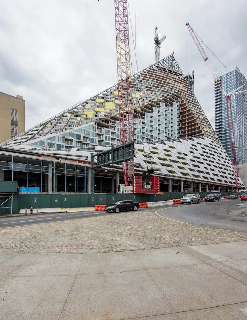 Active Construction Zone with Equipment and Workers