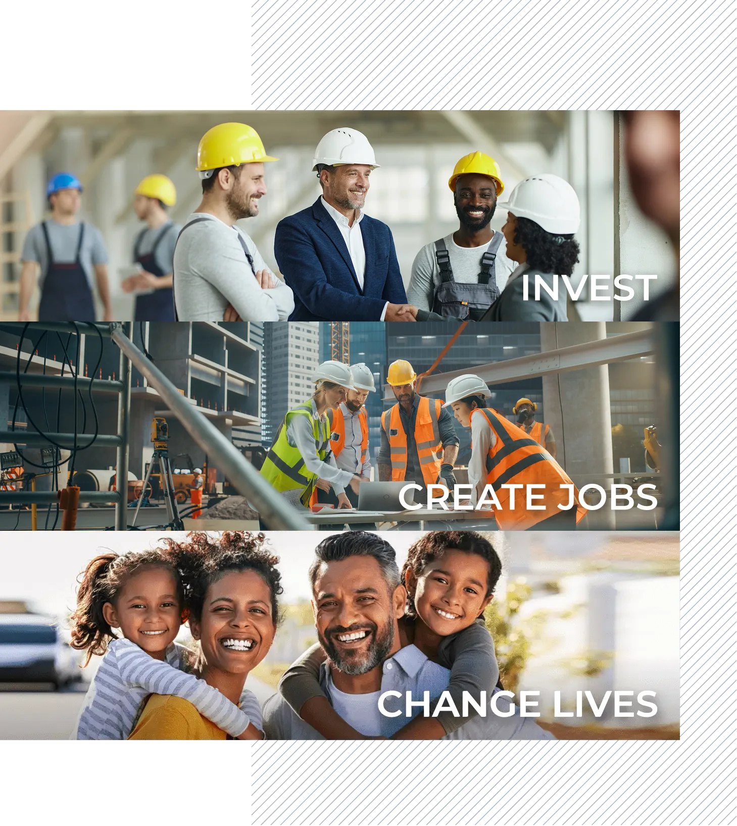 INVEST, CREATE JOBS, CHANGE LIVES